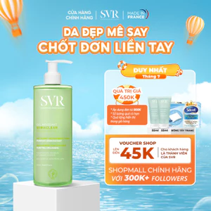 HANNAH x SVR Gel rửa mặt cho da dầu mụn, không chứa xà phòng SVR Sebiaclear Gel Moussant 400ML