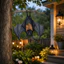 QEARY Bát Tấm Trang Trí, Sắt Phong Cách Gothic Trang Trí Bát Halloween, Chủ Đề Halloween 2D Mô Phỏng Phẳng Động Vật Treo Đồ Trang Trí Trang Trí Sân Vườn Trang Trí Sân