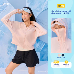 Áo khoác chống nắng nữ YODY chạm mát, che chắn tối ưu, bảo vệ da, cản tia UV WCSJ26A003