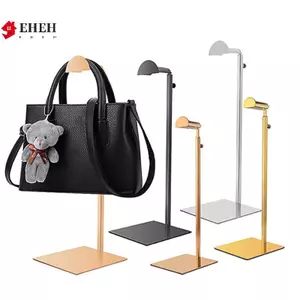 Túi treo vàng / bạc được đánh bóng có thể điều chỉnh Túi xách Kệ trưng bày Ví đựng túi xách Ra Organizer Stand Storage VN