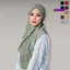 SAMO Instant Hijab, Khăn trùm đầu Hồi giáo khô nhanh thoáng khí, Lụa sữa mịn viền vải co giãn Hijab Mũ đi lại