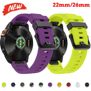 Dây đeo thể thao silicon Quickfit 22mm 26mm cho Garmin Fenix 8 Pro 47mm 51mm E 7 7X 6 6X / 5 / Quatix / Tactix watchband