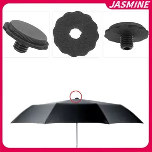 JASMINE 4 Chiếc Gấp Ô Dù Gậy Ô Nắp Gấp Mặt Trời Ô Phụ Kiện Thay Thế Ô Bảo Vệ Đầu Ô Sửa Chữa Ô JASMINE