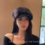 Vải Lanh Xếp Ly Hoa Xuân Hè Mũ Mỏng Phong Cách Mới Họa Sĩ Thoáng Khí Nữ Beret Văn Học 520 Quà Tặng Miễn Phí