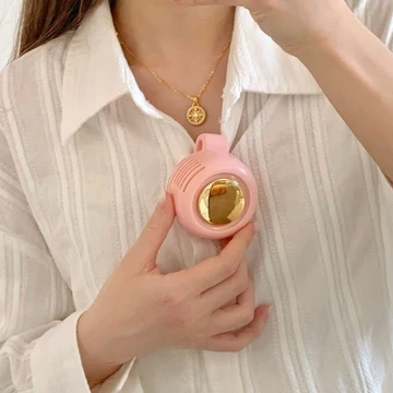 Quạt treo cổ lốc xoáy nhỏ nhỏ Quạt kẹp có khóa di động điện không cánh có thể sạc lại Quạt Mini di động
