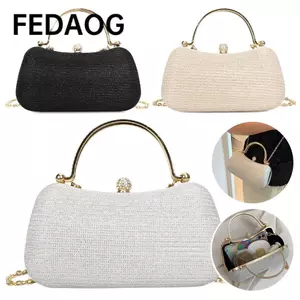 FEDAOG 1 Cái Ví Dây Xích, Túi Ăn Tối Hình Trứng Túi Dạ Hội, Túi Ly Hợp Kim Cương Giả Đính Hạt Túi Xách Nữ Cho Tiệc Cưới