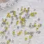 Trong Kho 0.4Mm-3Mm Vàng Bạc Trắng Micro Caviar Hạt 3D Móng Tay Nghệ Thuật Rhinestone Trang Trí Cá Tuyết