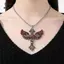 Mặt dây chuyền cánh thiên thần Gothic phát sáng trong bóng tối phát sáng lý tưởng cho quà tặng và các bữa tiệc [Mina]