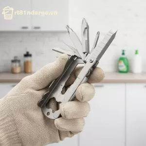 GE Outdoor Essential 13 trong 1 Dụng cụ nhà thơ gấp bằng thép không gỉ đa chức năng để leo núi VN