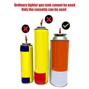 Tweeduj 10 Cái Bộ Chuyển Đổi Đầu Phun Butan Chuyển Đổi Bình Cassette Thành Bể Bơm Hơi Đầu Nối Đầu Phun Khí Để Đổ Đầy VN
