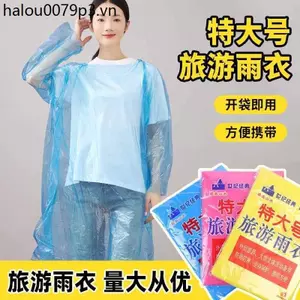 Nhà sản xuất Áo mưa dùng một lần Áo thun lớn Áo mưa màu trong suốt Poncho Ngoài trời Di động Nam Nữ Áo mưa