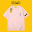 BKMK thời trang mùa hè dáng rộng in chữ áo thun ngắn tay in siêu lửa 100% Cotton cao cấp Áo thun nam phổ biến 0704