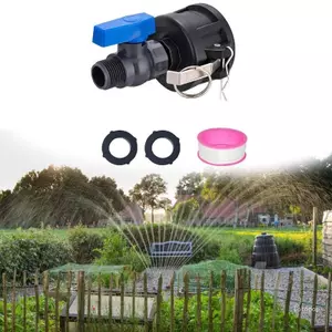 Ổ cắm hộp đựng gấp gọn nhanh hàng đầu Tap 3 đầu nam 4 Inch có tay cầm ngắt màu xanh để xả nước và tưới tiêu