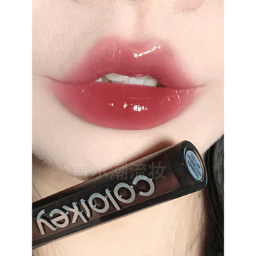 son bóng chính hãng son bóng lì lâu trôi Colorkey Kolaqi Son Bóng Nhỏ Đen Gương p780 Gương Nước Trắng Màu Khỏa Thân Môi Sinh Viên Nữ