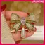 JASMINE Tính Khí Kim Cương Giả Nơ Thổ Cẩm Dành Cho Nữ Cô Gái Thời Trang Tinh Tế Corsage Thanh Lịch Phù Hợp Với Chân Quần Áo Phụ Kiện Quà Tặng JASMINE