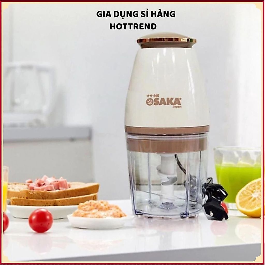 MÁY XAY THỊT OSAKA CAO CẤP LƯỠI DAO INOX - Máy xay sinh tố đa năng, xay thực phẩm, cối lớn, dễ vệ sinh