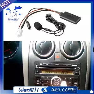 Xe Hơi Bluetooth 5.0 Aux Đầu Vào Cáp Âm Thanh Micro Bộ Chuyển Đổi Rảnh Tay 8Pin Cắm Cho Sylphy Tiida Geniss