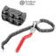 Cờ lê lọc dầu dây chuyền FANIELLAPOWELL, Cờ lê lọc dầu chuỗi công thái học bằng thép Carbon, Dụng cụ cầm tay loại bỏ tay cầm có thể điều chỉnh chống trượt chuyên nghiệp Cửa hàng tự điều chỉnh