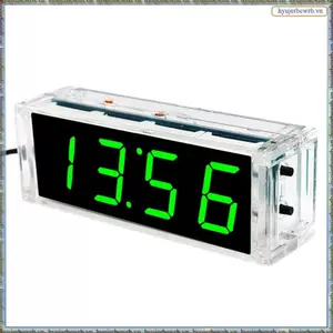 Bộ Đồng Hồ Kỹ Thuật Số 1 Inch LED Ống Kỹ Thuật Số 51 Vi Điều Khiển Đồng Hồ Điện Tử DIY Phần Có Vỏ 1 Bộ
