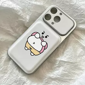 Gấu trắng lưng Trường hợp iPhone 1716p phù hợp 15 Bao lọn gói 14 Mẫu mới 13 Nữ 12