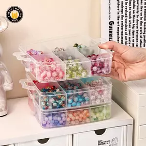 {TB & Bag} Hộp đựng đồ bằng nhựa có thể điều chỉnh trong suốt 1 / 2 / 3 / 4 tầng để sắp xếp đồ chơi Phụ kiện trang sức.