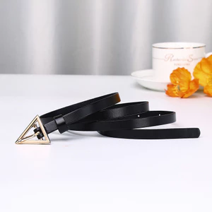 Thắt lưng da mỏng nữ 30516|Thắt lưng trang trí da bò dày 1cm rộng 4mm|Đầm phù hợp thời trang Dây chuyền hẹp|Thắt lưng mỏng phù hợp hàng đầu thông thường