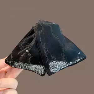 Hepburn Phong Cách Kim Cương Giả Tua Rua Tam Giác Lấy Kẹp Tất Cả Trận Đấu Đầu Lưng Tóc Cá Mập Kẹp Đuôi Ngựa Kẹp RV3Z