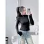 < Video> Áo giữ nhiệt nữ cổ 3 phân LÓT NỈ, áo thun lạnh body dài tay nhiều màu giữ ám cho bạn nữ-34fhtgf