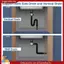 Bộ thoát nước bồn rửa phòng tắm với ống thoát nước P-Trap có thể mở rộng linh hoạt Chống mùi Dễ dàng làm sạch