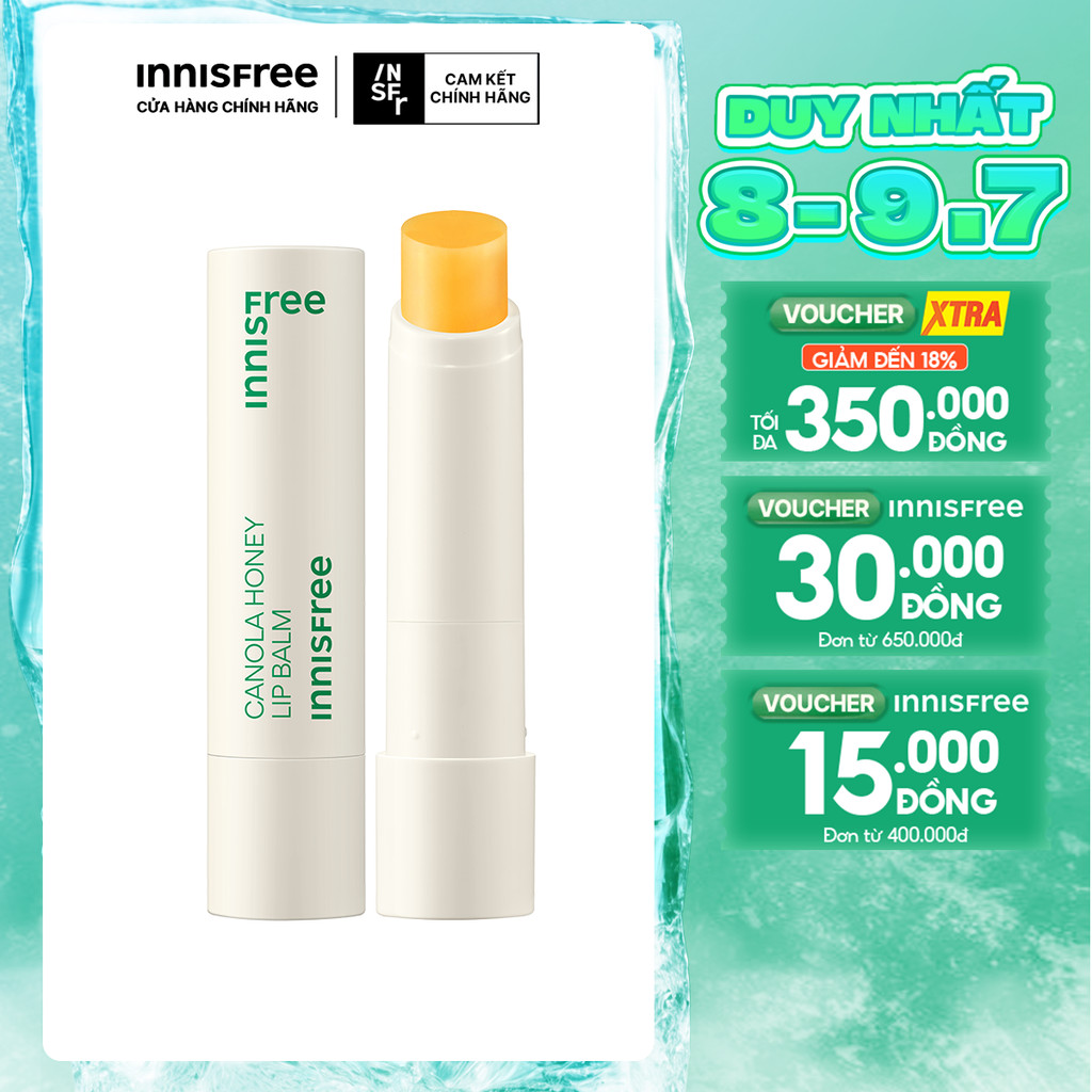 Son dưỡng ẩm không màu innisfree Canola Honey Lip Balm 3.5g