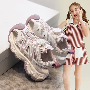 | women's sandals | sandals for girls ✤2026 Phong Cách Mới Bé Gái Núm Nút Giày Sandal Thể Thao Baotou Chống Dính Trẻ Em Đế Mềm Rỗng Thoáng Khí Giày Đi Biển➳
