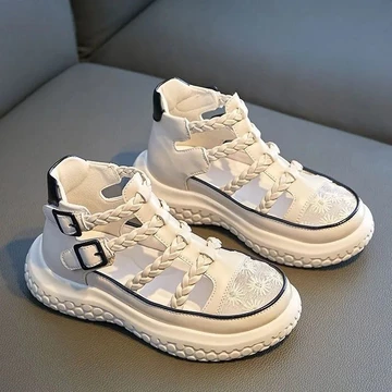 | women's sandals | sandals for girls ♩Giày Sandal Bé Gái 2026 Phong Cách Mới Mùa Hè Trẻ Em Đế Mềm Thời Trang Công Chúa Đi Biển Giày Trung Bình Lớn Trẻ Em Dạo Phố Giày Da✌