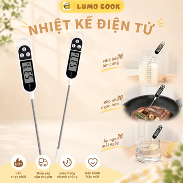 Nhiệt Kế Thực Phẩm Điện Tử, Que Đo Nhiệt Độ Nước Pha Sữa, Máy Đo Nhiệt Độ Nấu Ăn Nhà Bếp, Nhiệt Kế Đo Nước Tắm Cho Bé