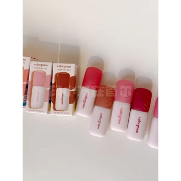 2026 Hàn Quốc colorgram Matte Lip Glaze Bánh gạo nhỏ Lip Mud Velvet Matte geek nude Lip Cheek Dual-use White260818