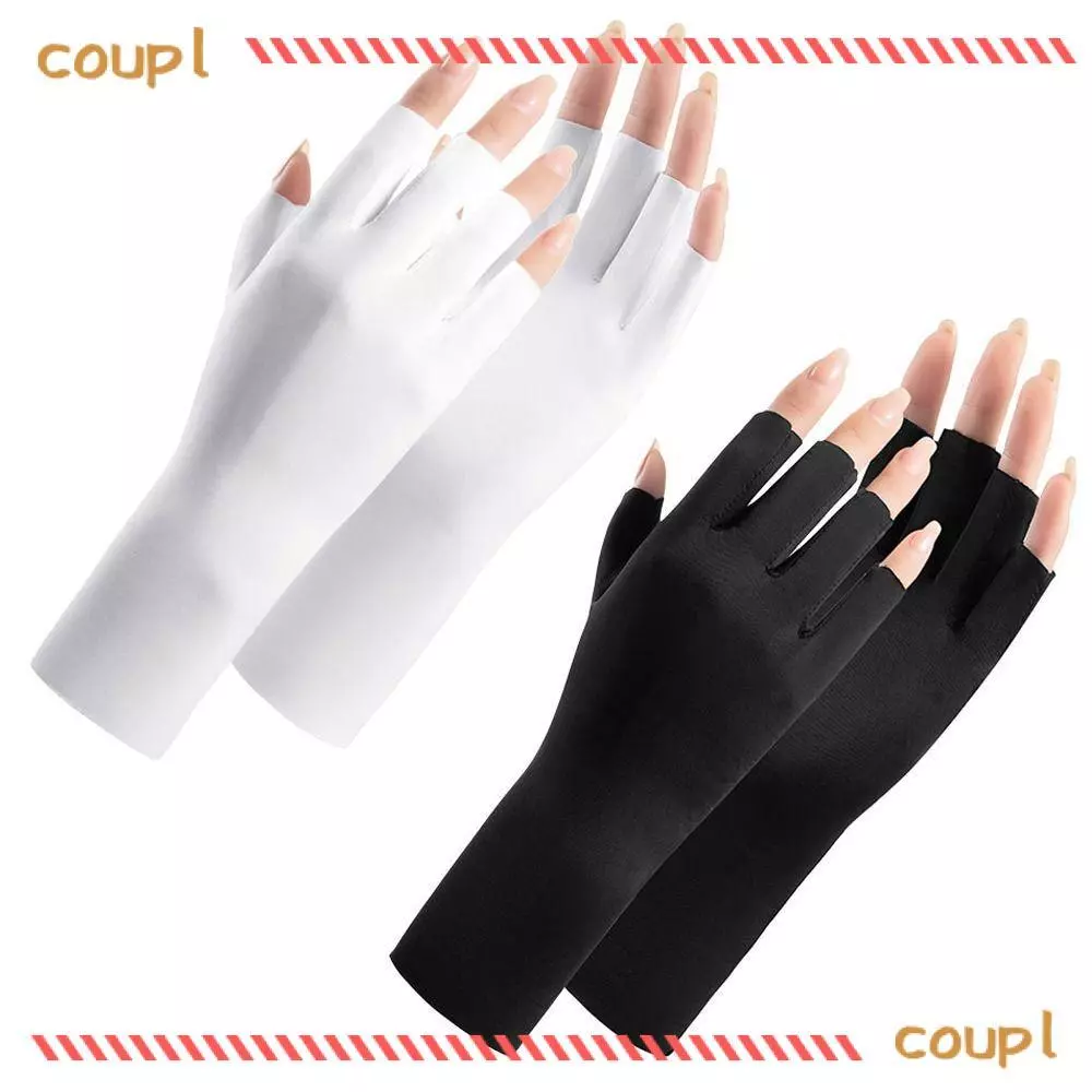 Găng tay vẽ móng tay COUPL, Găng tay chống nắng chống tia UV móng tay, Phụ kiện bảo vệ da ngón tay Đèn Led chống bức xạ Móng tay nghệ thuật Găng tay nữ