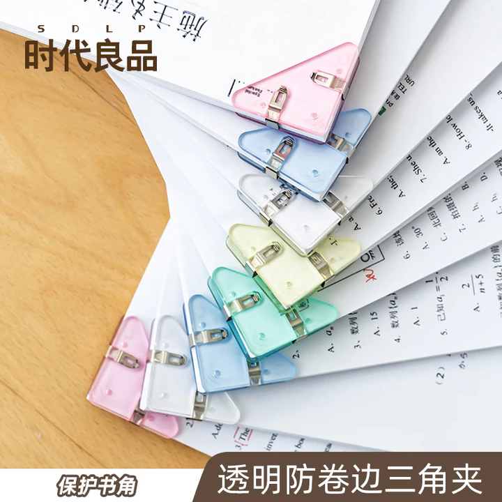 Trong Suốt Thư Mục Trong Suốt Văn Phòng Góc Sách Chống Cuộn Dụng Cụ Tiện Dụng Văn Phòng Phẩm Kẹp Sách Sổ Tay Kẹp Hóa Đơn Văn Phòng Phẩm Nhỏ Kẹp Sách Cố Định Kẹp Văn Phòng Mạnh Mẽ Kẹp Sách Sách Trang C