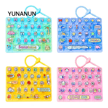 YUNAUN Bấm Nút Đồ Chơi, Âm Thanh Chìa Khóa Móc Khóa Giảm Căng Thẳng Đồ Chơi Giải Nén, Sáng Tạo 26 Phím Quà Tặng Bàn Phím Di Động Túi Đồ Chơi Quyến Rũ