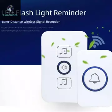 Chuông cửa không dây GOOTRADES, Chuông cửa thông minh 5 âm lượng chống nước, tầm xa 60 chuông hoạt động bằng pin Phạm vi 300M Chuông cửa chào mừng văn phòng
