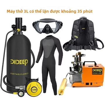 Bình dưỡng khí lặn 3L ống thở nổi bình oxy mang theo lặn dưới nước bộ đầy đủ