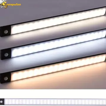 Đèn tủ cảm biến chuyển động LED ZENPULSE, Đèn siêu mỏng phát sáng khi mọi người đến Đèn cảm biến chuyển động, Đèn cảm biến không dây Đèn tủ quần áo có thể điều chỉnh 3 màu Đèn ngủ LED phòng ngủ