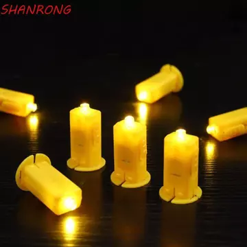 SHANRONG 10 Chiếc Đèn Lồng Đèn LED Wick, Đèn Tích Hợp Chất Liệu DIY Đèn Lồng, Phụ Kiện Đèn Lồng Thu Nhỏ Đèn Điện Tử Màu Vàng Wicks Đèn Đèn Đèn Đèn Lồng Giấy