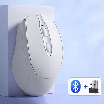 Chuột không dây Macaron, Chuột không dây công thái học có thể sạc lại 2.4Ghz + BT5.0, Chuột chơi game cắm và chạy nhẹ Tuổi thọ pin dài Chuột không dây Morandi Phụ kiện máy tính