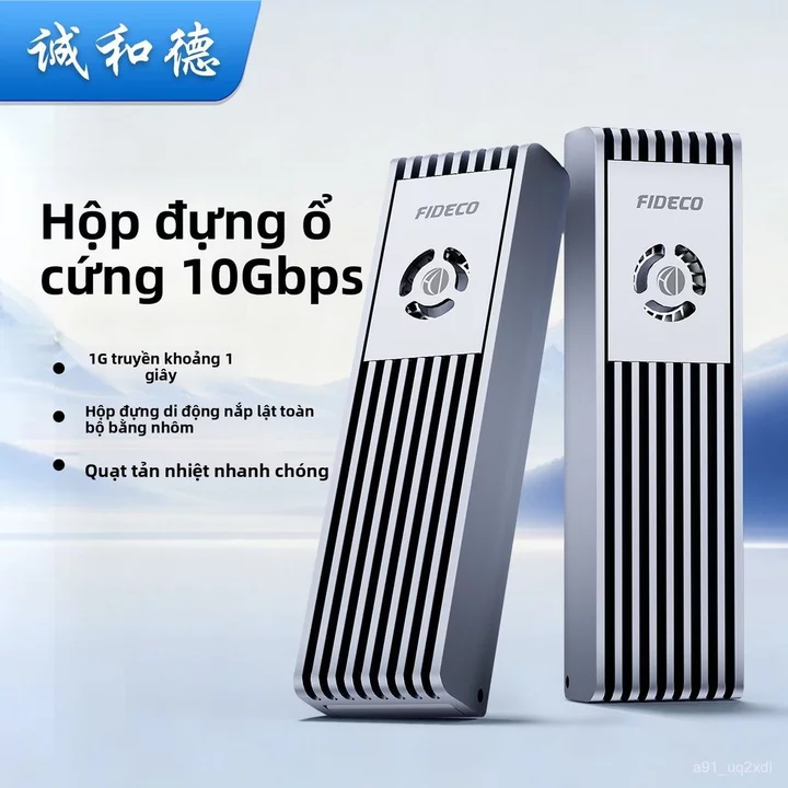 Hộp ổ cứng SSD M2 Chenghede NVMe/SATA hai giao thức, gắn ngoài laptop SSD, bền đẹp dễ dùng giao nhanh