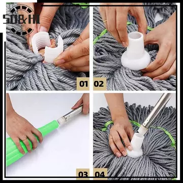 [SD & HI] Cây lau nhà lau sàn Bóp lau nhà lau sàn nhà Cây lau nhà ướt để làm sạch sàn Cây lau nhà thấm nước 2 trong 1 Cây lau nhà khử nước (vn)