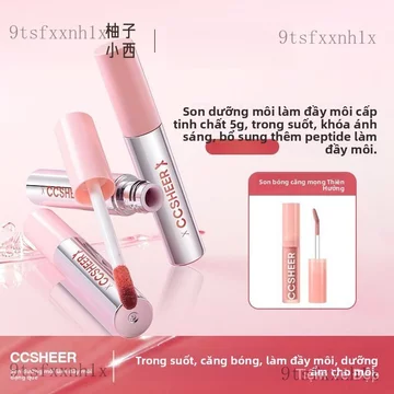 Son môiCCSHEER Son dưỡng môi dạng thỏi Yuzu Xiaoxi không dính cốc, son bóng làm đầy môi, làm sáng da, son bóng căng mọng