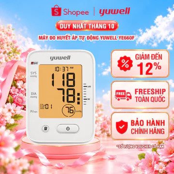 Máy đo huyết áp tự động YUWELL YE660F