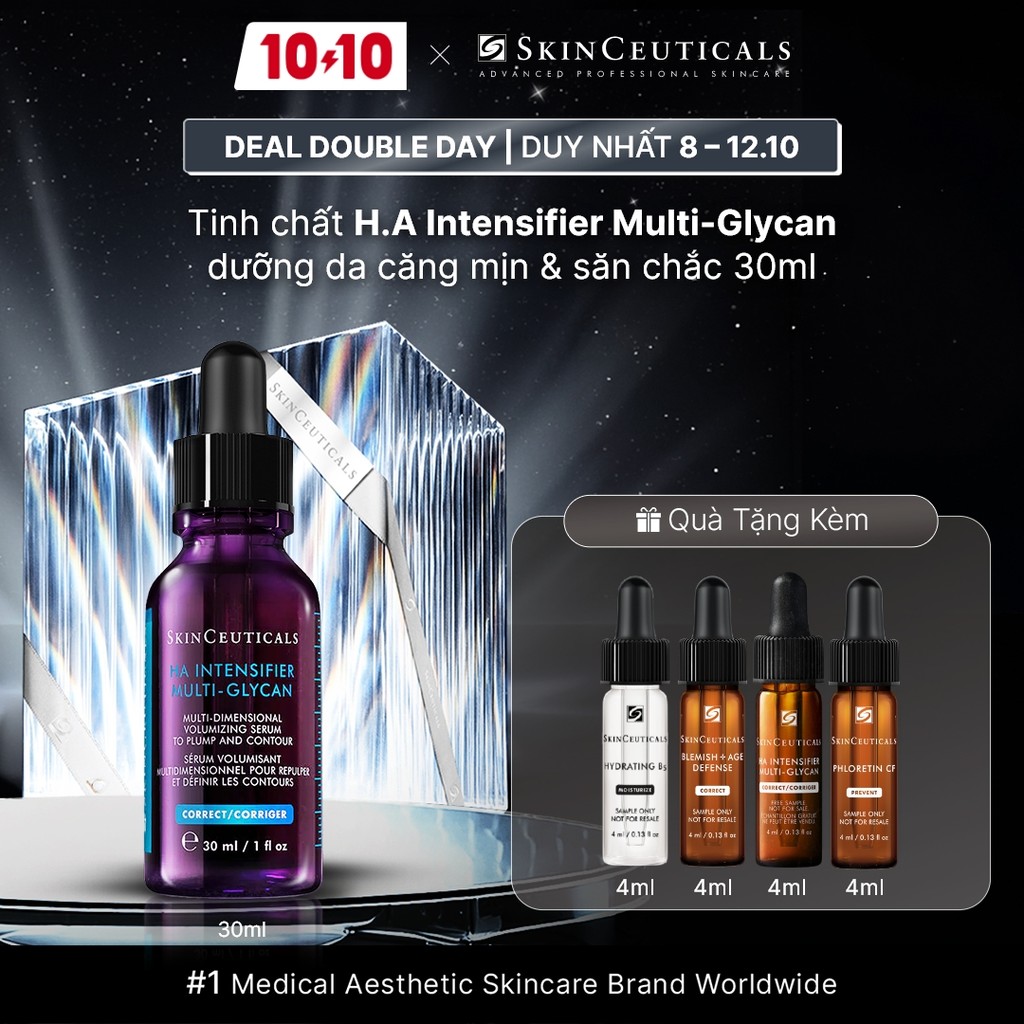 Tinh chất chuyên biệt Skinceuticals H.A. Intensifier Multi-Glycan hỗ trợ tăng cường hàm lượng Hyaluronic Acid trong da, 