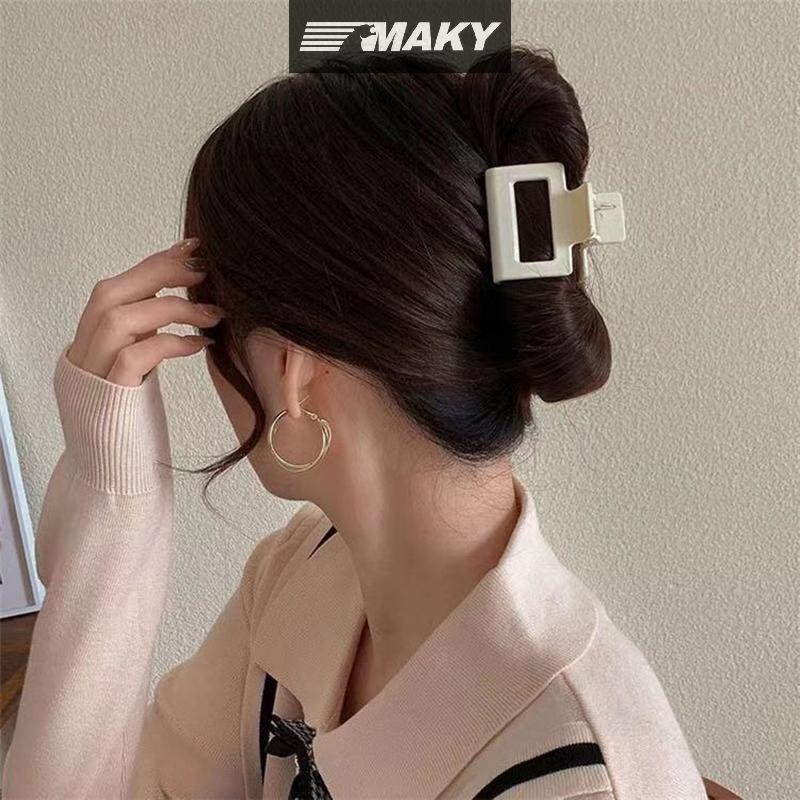 Newwellknownepic Rỗng Màu Vuông Móng Vuốt Tóc Nhỏ Kẹp Tóc Nhựa Barrettes Đuôi Ngựa Kẹp Cua Dành Cho Nữ Phụ Kiện Tóc VN