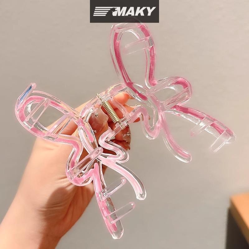 Newwellknownepic Màu Gradient Kẹp Tóc Cho Nữ Hairgrips Acrylic Tóc Móng Vuốt Kẹp Tóc Phụ Kiện Tóc Thanh Lịch Bé Gái Mũ VN