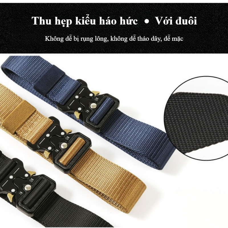 Thắt Lưng Ngoài Trời Cho Nam & Nữ - Chất Liệu Nylon Thoải Mái & Bền Bỉ, Phong Cách Cổ Điển & Đa Năng